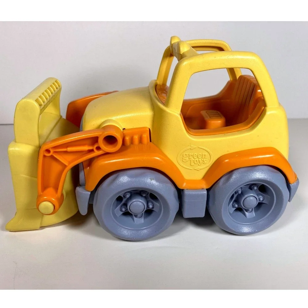 Green Toys Yellow‎ and Orange Recycled Plastic Bulldozer Construction Vehicle